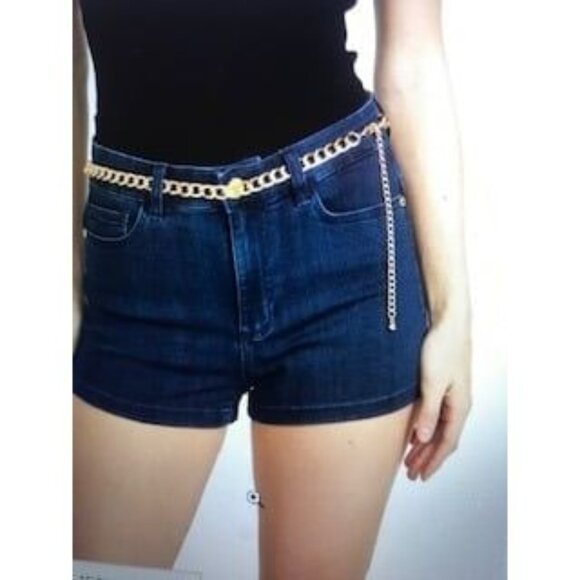 Guess Chino High Rise‎ Jean Shorts Womens Sz 10M - Picture 1 of 11